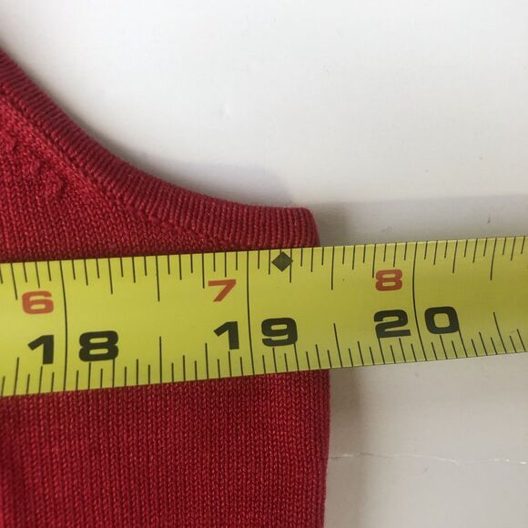 Jones New York Collection Tank Top Red Silk Blend Tag Size Large - Picture 6 of 14